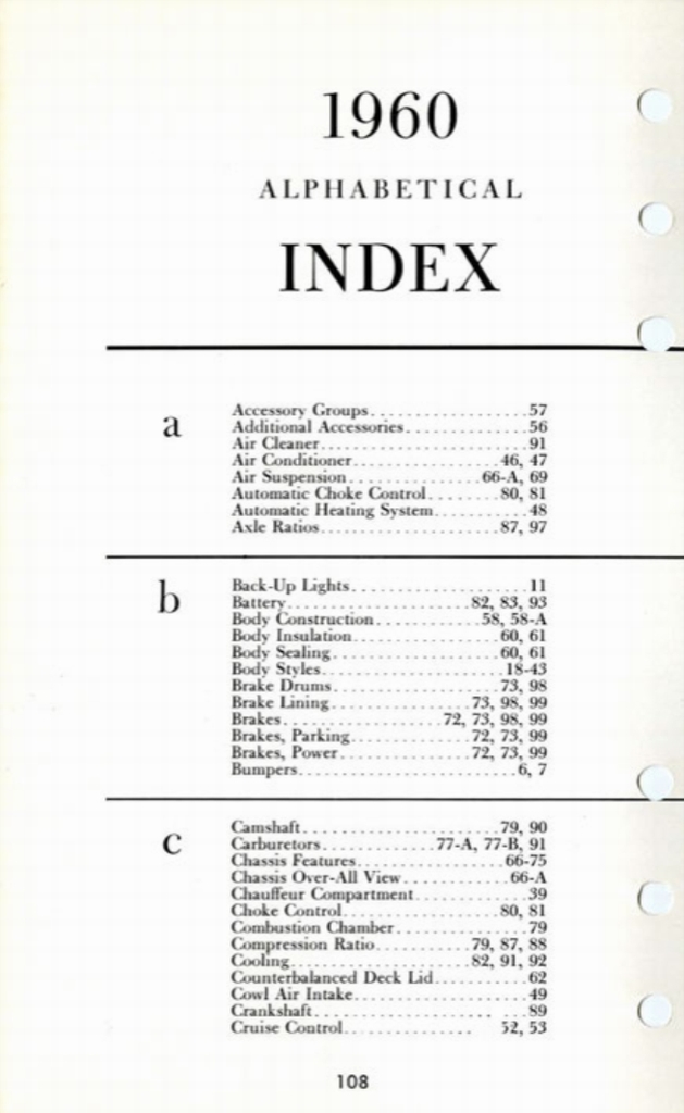1960 Cadillac Salesmans Data Book Page 15